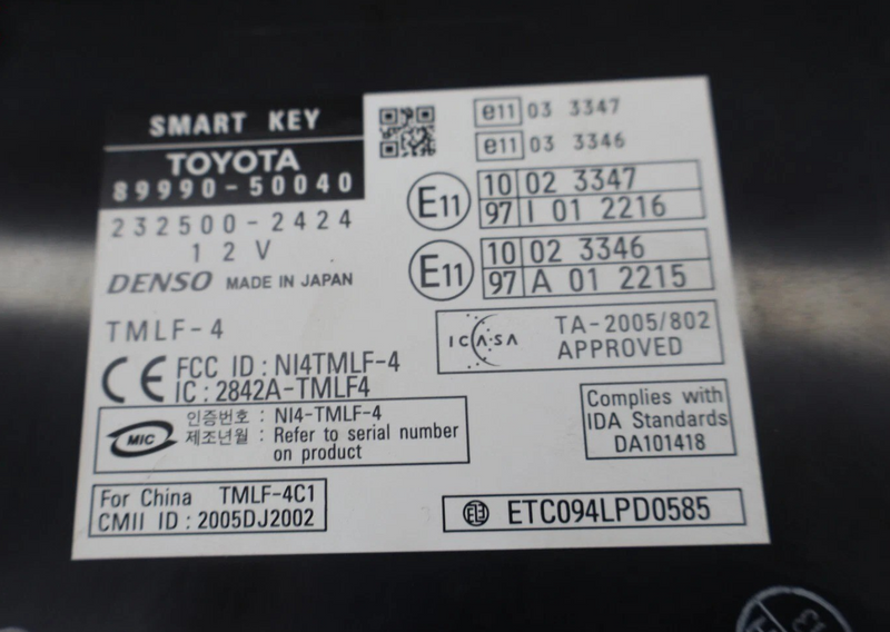 Load image into Gallery viewer, 07-09 Lexus LS460 LS460L Smart Keyless Computer Control Module 89990-50040 Oem

