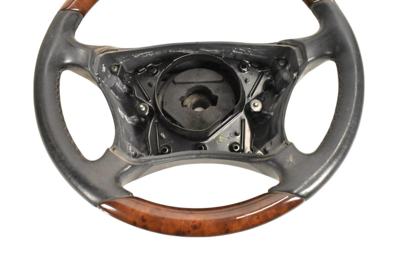 Load image into Gallery viewer, 00-06 Mercedes CL500 CL600 W215 Driver Steering Wheel Woodgrain Trim Oem
