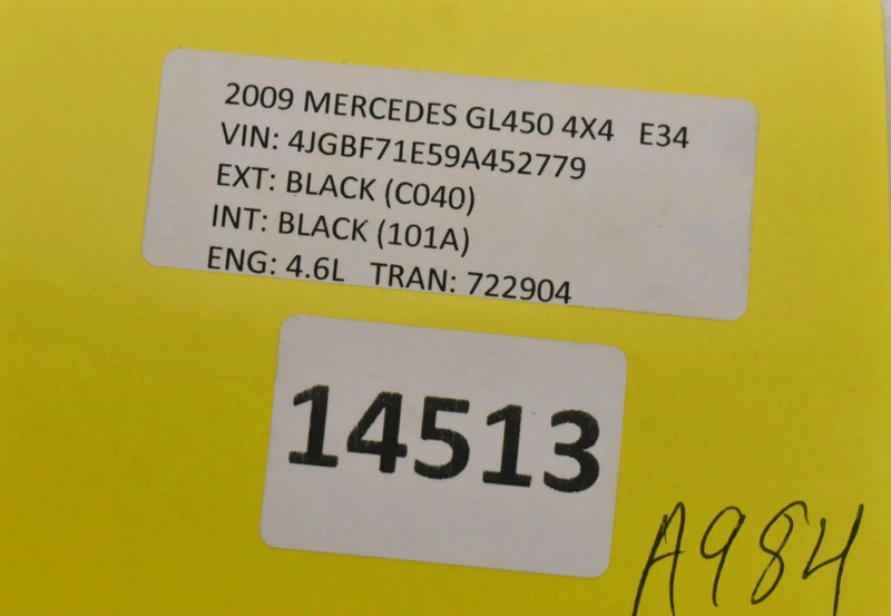 Load image into Gallery viewer, 06-12 Mercedes GL450 GL500 Front Right Passenger Side Sun Visor Sunvisor Oem
