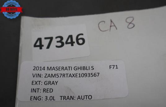 14-19 Maserati Ghibli S Front Left Driver Side Upper Control Arm 670004185 Oem