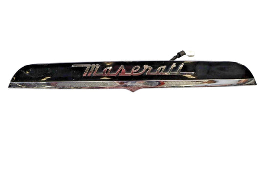 14-19 Maserati Ghibli Rear Trunk License Plate Light Cover Trim W/ Camera Oem