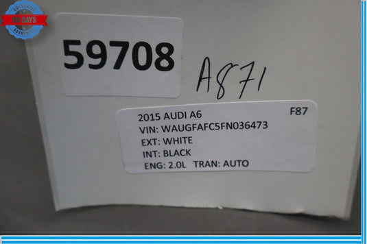 12-17 Audi A6 Quattro Engine Throttle Body Valve Actuator 06F133062 Oem