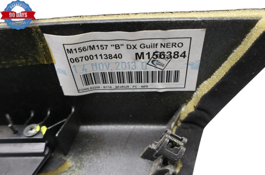 14-20 Maserati Ghibli Right Side B Pillar Upper Cover Panel Trim 670089078 Oem