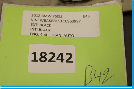 09-12 BMW 750i 750Li F01 Rear Left Driver Side Bumper Red Lens Marker Oem