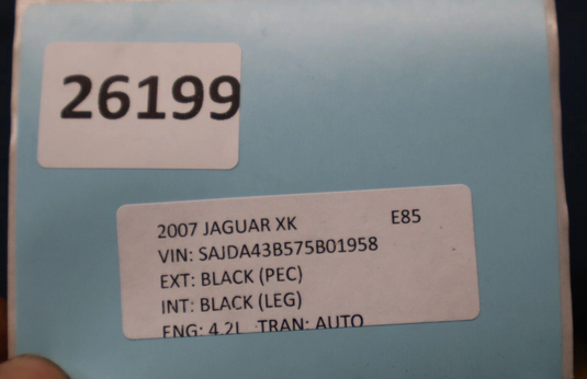 07-15 Jaguar XK XKR Rear Second 2nd Raw Top Upper Seat Cushion 6W83C66601BC Oem