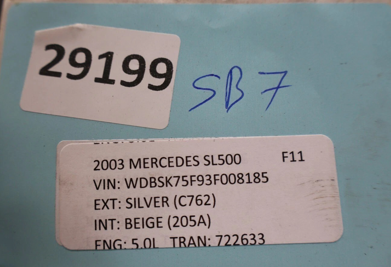 Load image into Gallery viewer, 03-06 Mercedes-Benz SL500 Left Driver Side Seat Back Cover Panel A2309100039 Oem
