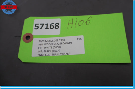 08-14 Mercedes W204 C300 C350 E63 AMG Interior Rear View Mirror Cover Black Oem
