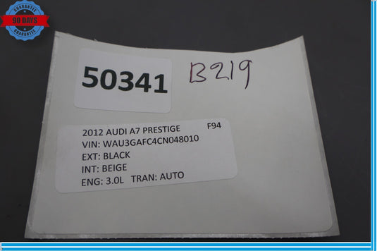 12-18 Audi A7 A7 Quattro Rear Right Side Seatbelt Buckle Receiver 4G8857739 Oem