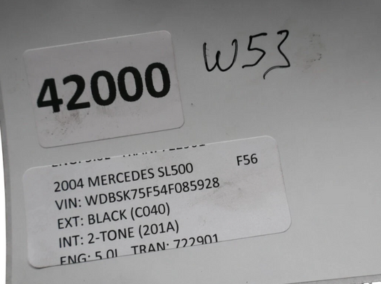 03-12 Mercedes R230 SL500 SL63 Front Right Door Window Regulator A1718201442 Oem