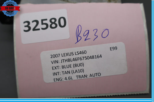 07-17 Lexus LS460 LS460L Air Fuel Driver Injector Control Module 89871-50010 Oem