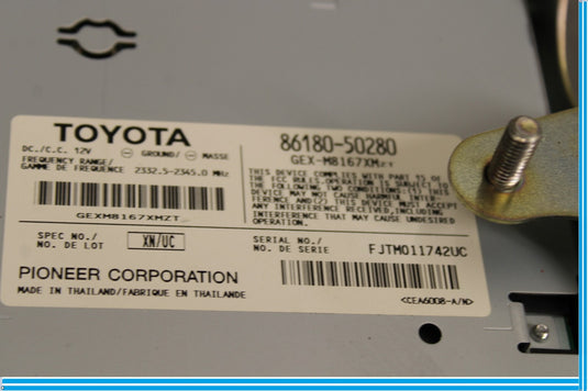 07-09 Lexus LS460 Satellite Receiver Radio Control Module Unit 8618050280 Oem