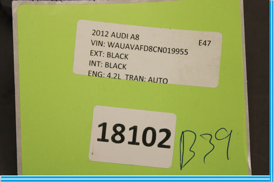 11-17 Audi A8 A8L Front Right Seat Occupant Detection Module 4H0959339 Oem