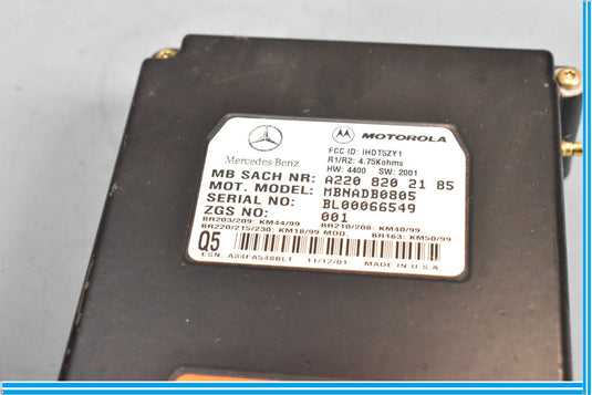 00-06 Mercedes SL500 Telephone Bluetooth Voice Control Module A2208202185 Oem