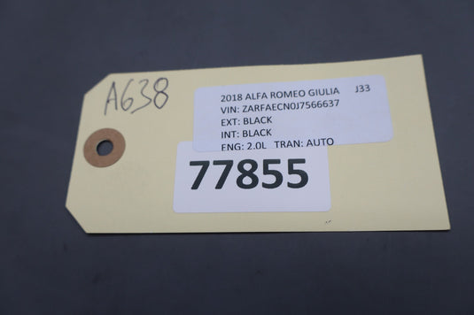 17-20 Alfa Romeo Giulia Front Right Floor Fuse Box Lid Cover 50547168 Oem