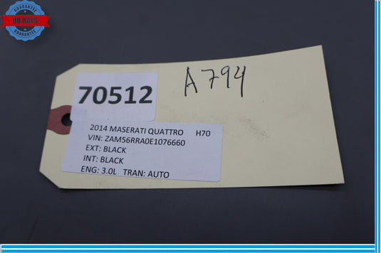 14-22 Maserati Quattroporte Front Right Side Dash End Vent Cover Trim Oem