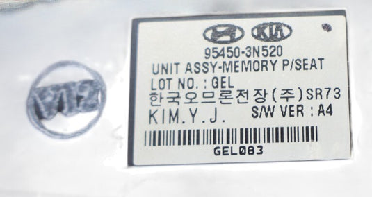 11-13 Hyundai Equus Front Left Memory Power Seat Control Module 95450-3N520 Oem