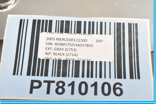 00-06 Mercedes CL500 CL600 W215 Front Right Door Bezel Chrome Trim Cover Oem