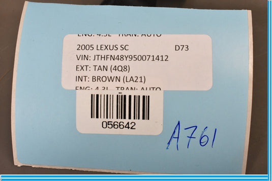 02-10 Lexus SC430 Steering Wheel Colonm Cruise Control Switch Oem