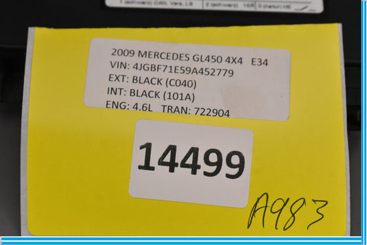 06-12 Mercedes W164 GL500 GL450 Front Right Side Seat Control Module ECU Oem