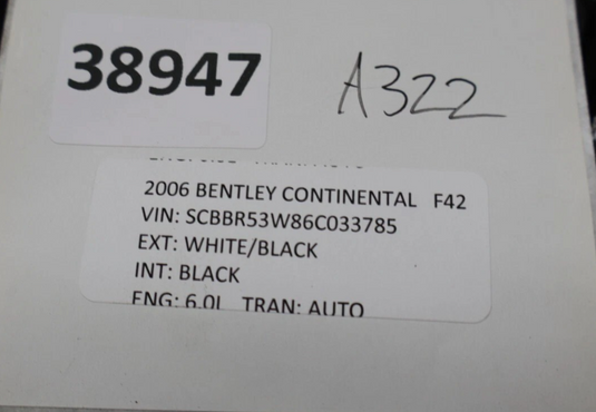 06-13 Bentley Continental Flying Spur Fuel Filler Gas Tank Door 3W5809857 Oem