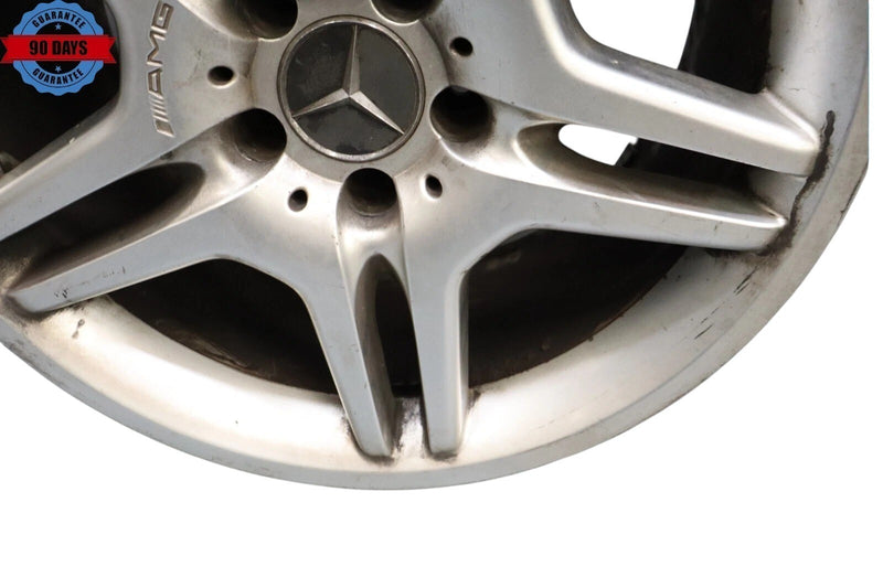 Load image into Gallery viewer, 11-12 Mercedes SL55 AMG 18" Rear Wheel Rim Silver 5 Twin Spoke A2304012902 OEM
