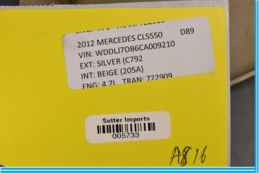 12-18 Mercedes CLS550 CLS63 W218 Left Side Dashboard Dash Board Trim Panel Oem