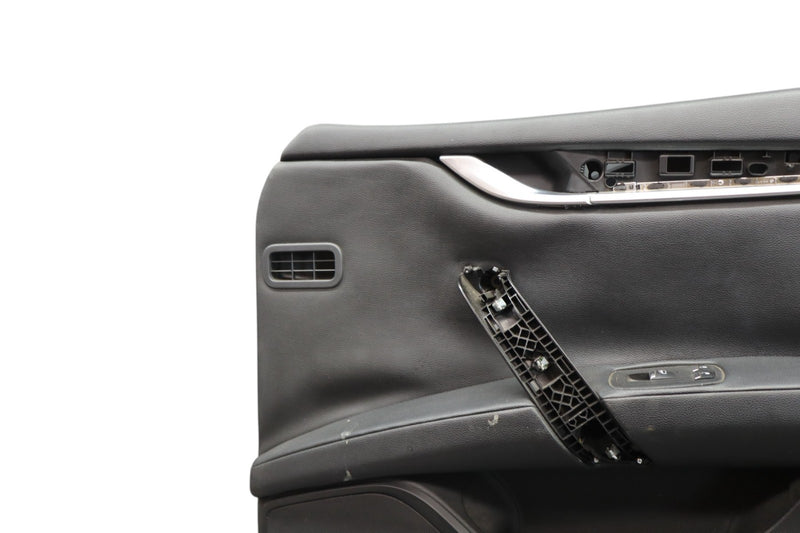 Load image into Gallery viewer, 14-17 Maserati Ghibli Front Right Side Interior Door Panel Trim Cover Black Oem
