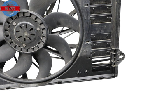 10-16 Porsche Panamera Engine Radiator Cooling Fan W/ Motor Assembly Black OEM