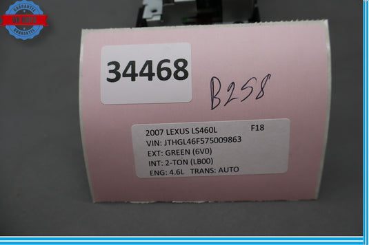 07-09 Lexus LS460 Ac Control Unit Temperature Modulator Digital Oem