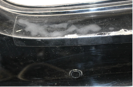 09-11 Jaguar XF Rear Bumper Cover Assembly W/ Parking Assistant Black OEM
