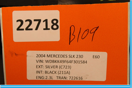 97-04 Mercedes R170 SLK230 SLK320 Center Dash AC A/C Air Condition Vent Oem
