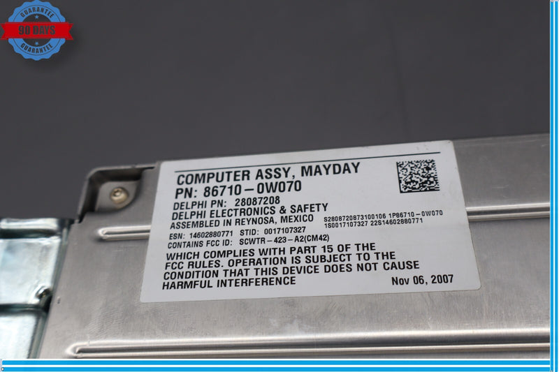 Load image into Gallery viewer, 07-09 Lexus LS460 Mayday Communication Computer Control Module 86710-0W070 Oem
