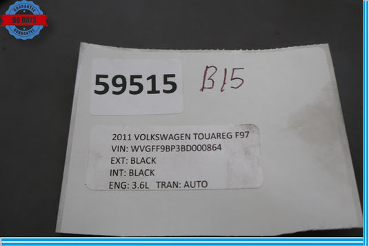 11-18 Volkswagen VW Touareg Front Rear Overhead Roof Grab Grip Handle Set Oem