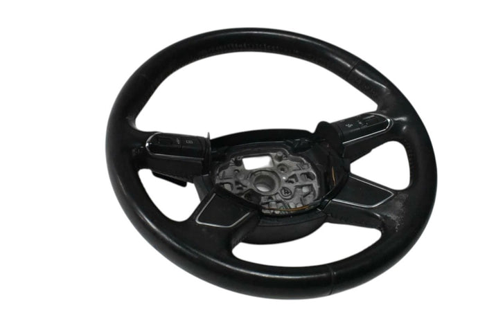 11-18 Audi A8L A8 Spoke Leather Steering Wheel W/ Paddle Shifters OEM