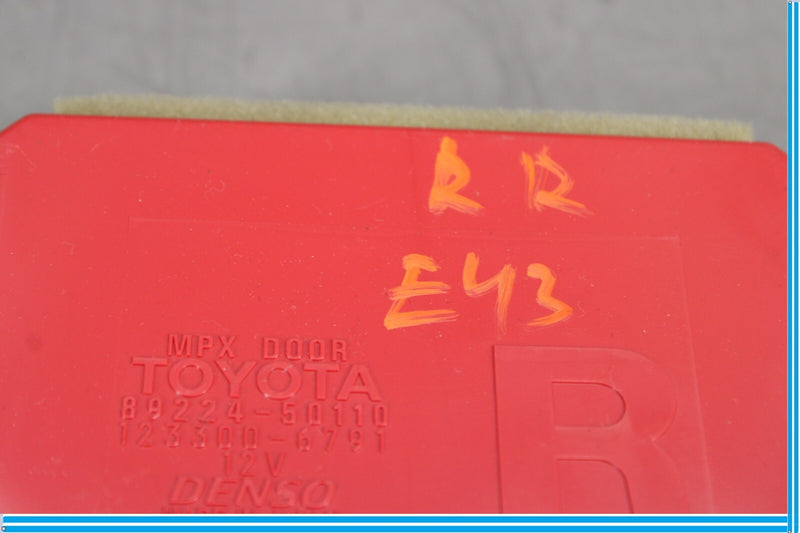 Load image into Gallery viewer, 07-09 Lexus LS460 Right Rear Passenger Side Door Body Control Module Oem

