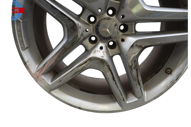 Load image into Gallery viewer, 13-14 Mercedes X166 GL450 R21 Front Wheel Alloy Rim Silver 10Jx21H2 21'' Oem

