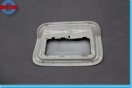 09-15 BMW 740i 740Li 750i Fuel Tank Door Lid Trim White 51177198167 Oem