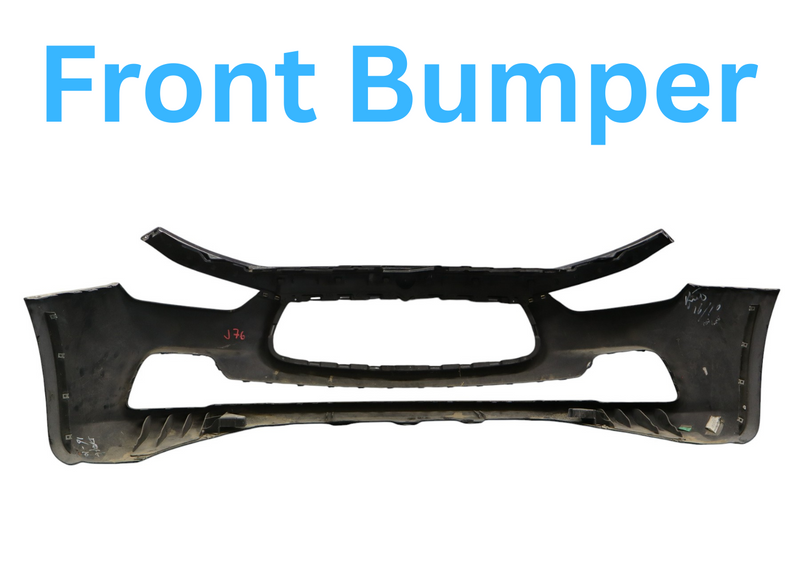 Load image into Gallery viewer, 14-17 Maserati Ghibli Front Bumper Cover Assembly Black 673001804 Oem
