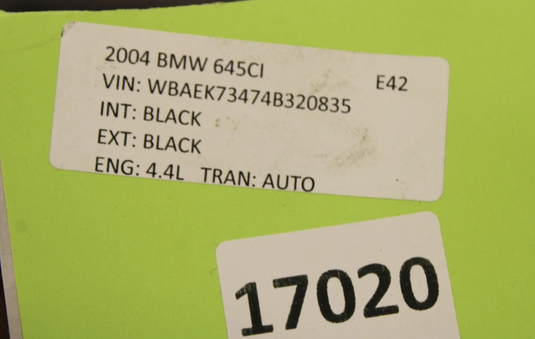 04-05 BMW 645Ci E64 Engine Motor Radiator Condenser Cooling Fan Assembly Oem