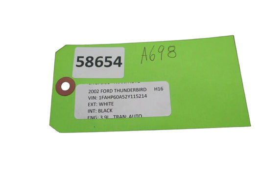 02-05 Ford Thunderbird Right Side Windshield Molding Trim 1W637602564 Oem
