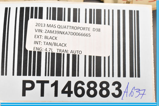 04-13 Maserati Quattroporte M139 Front Left Seat Control Switch Trim Cover Oem