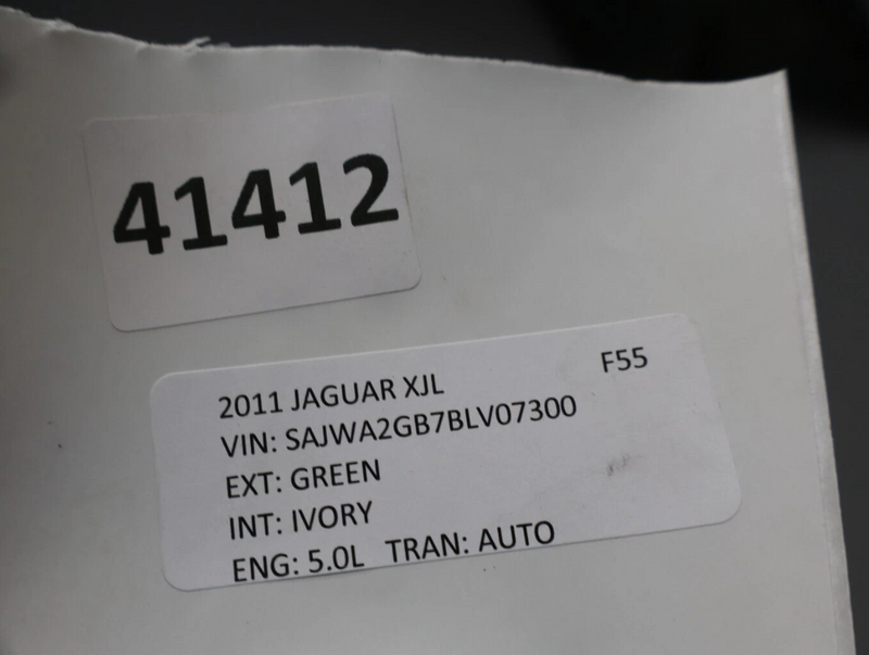 Load image into Gallery viewer, 10-19 Jaguar X351 XJL XJR Left Driver Side Wheel Fender Wing Panel Black Oem

