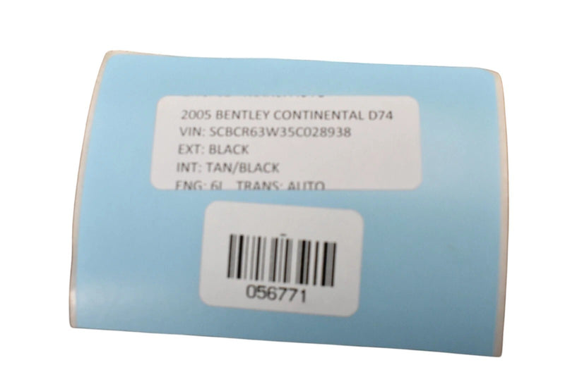 Load image into Gallery viewer, 03-10 Bentley Continental GT Left Driver Side Vent Glass Window Panel Black Oem
