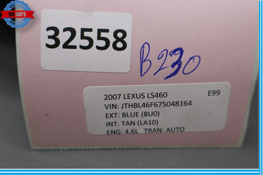 07-09 Lexus LS460 LS460L Front Left Side Air Intake Cleaner Tube Pipe Duct Oem