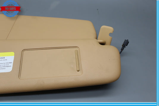 08-10 Porsche Cayenne Right Passenger Side Interior Sun Visor 7L5857552 Tan Oem