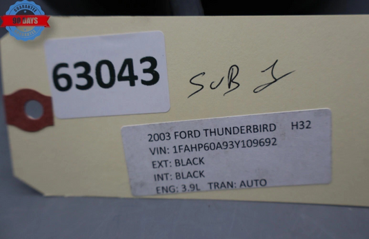 02-05 Ford Thunderbird Rear Right Passenger Side Speaker W/Box 1W6F18C804A OEM