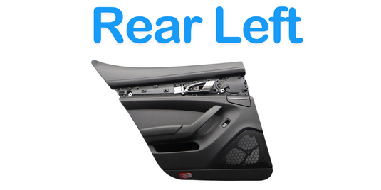 10-16 Porsche Panamera 970 Rear Left side Interior Door Panel Cover Black Oem
