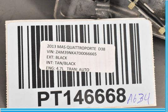 04-13 Maserati Quattroporte M139 Rear Right Passenger Exterior Door Handle Oem