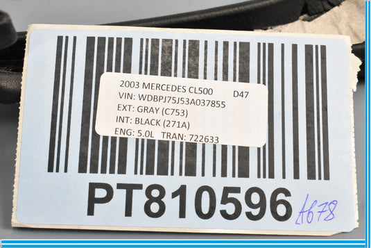 00-06 Mercedes CL500 S55 W220 Front Right Passenger Side Grip Handle Oem
