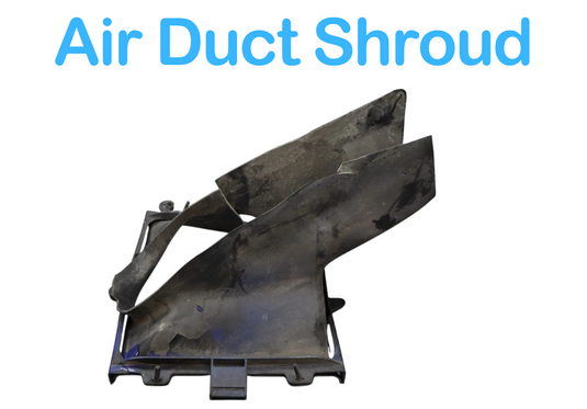 03-11 Bentley Continental Left Driver Side Intercooler Air Duct Shroud Black OEM